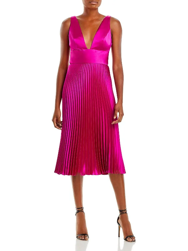 wrap cocktail dress-Womens Deep V Neck Long Cocktail And Party Dress