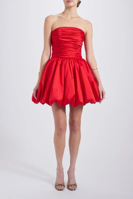 Mini Dress for an Effortless Look -Taffeta Mini Dress