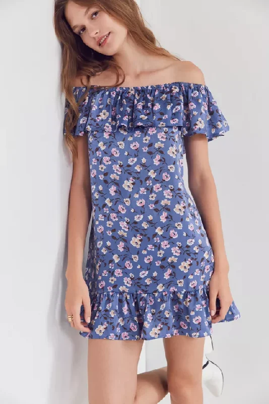 chiffon cocktail dress-XS - kimchi blue floral party dress