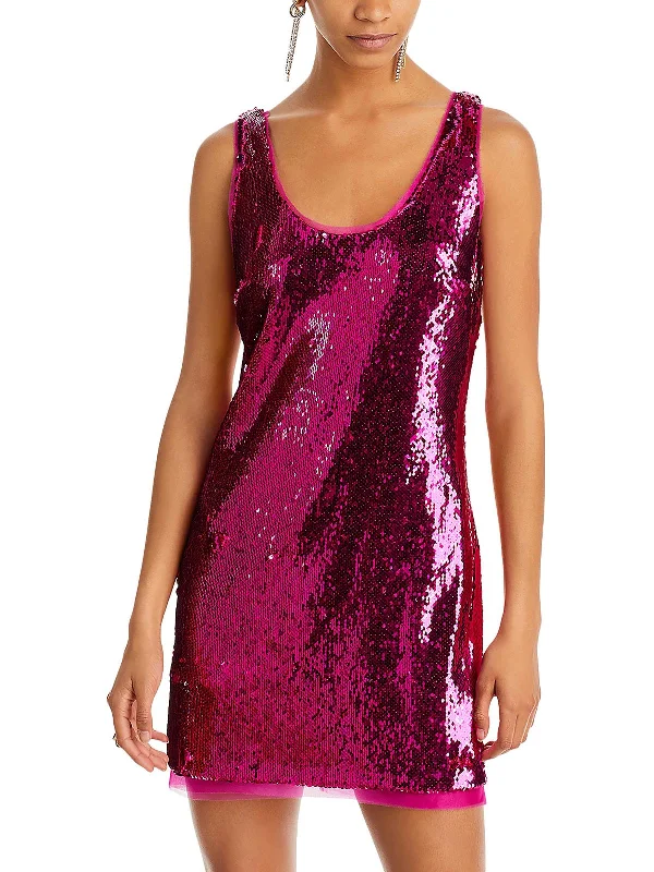 Ruched Tight Mini Dress -Aishia Womens Sequined Mini Cocktail And Party Dress