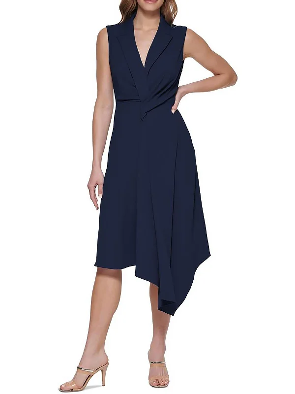 high low cocktail dress-Womens Asymmetric Long Cocktail and Party Dress