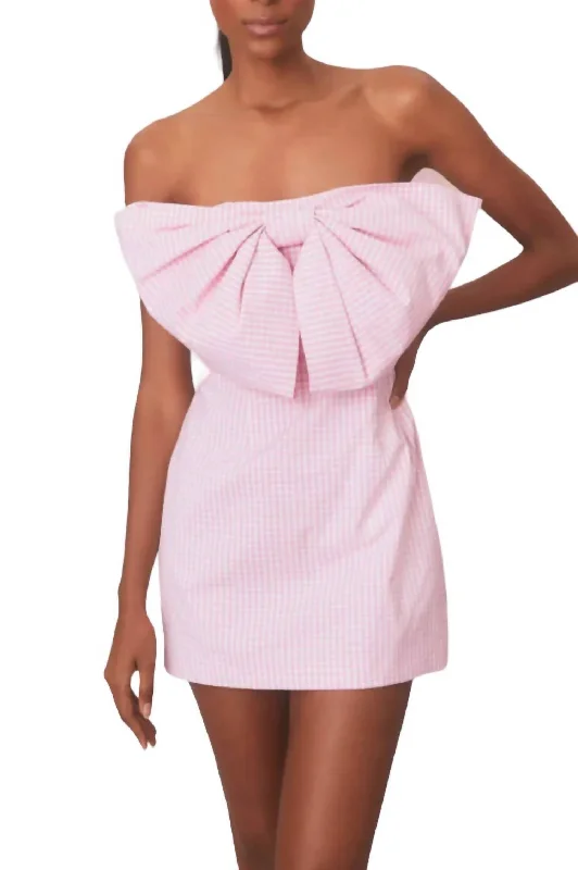 Cute A-Line Mini Dress -Bellica Mini Dress In Sunkissed Rose