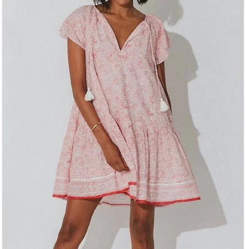 Mini Dress for an Effortless Look -Jaya Mini Dress In Pink