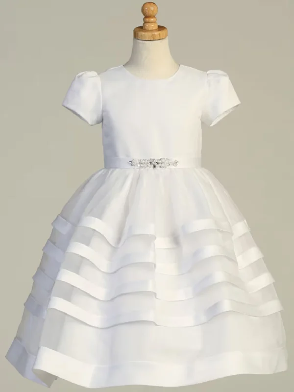 strapless evening dress-GownLink Christening Gown or Holy Communion Girls Handmade GLGBK039