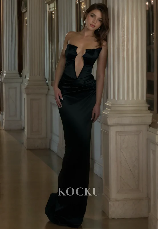 elegant cocktail evening dress-Sexy & Hot Off-Shoulder V-Neck Sheath Evening Party Prom Dress