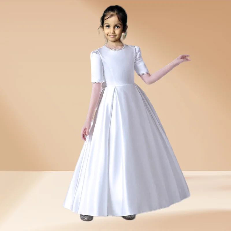 evening dress with blouson top-GownLink's Everlasting Luxury Supremely Gorgeous Holy Communion Dress for your Princess