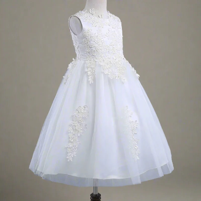 off-the-shoulder evening gown-GownLink Christening Gown or Holy Communion Girls Dress GLGBK055