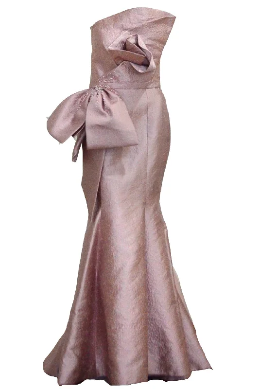 bodycon evening gown-Rent: Anrini Polim - Pink Strapless Mermaid Gown