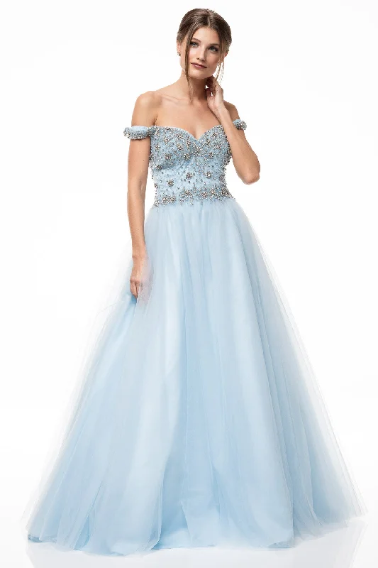 sleeveless evening gown-SR82010